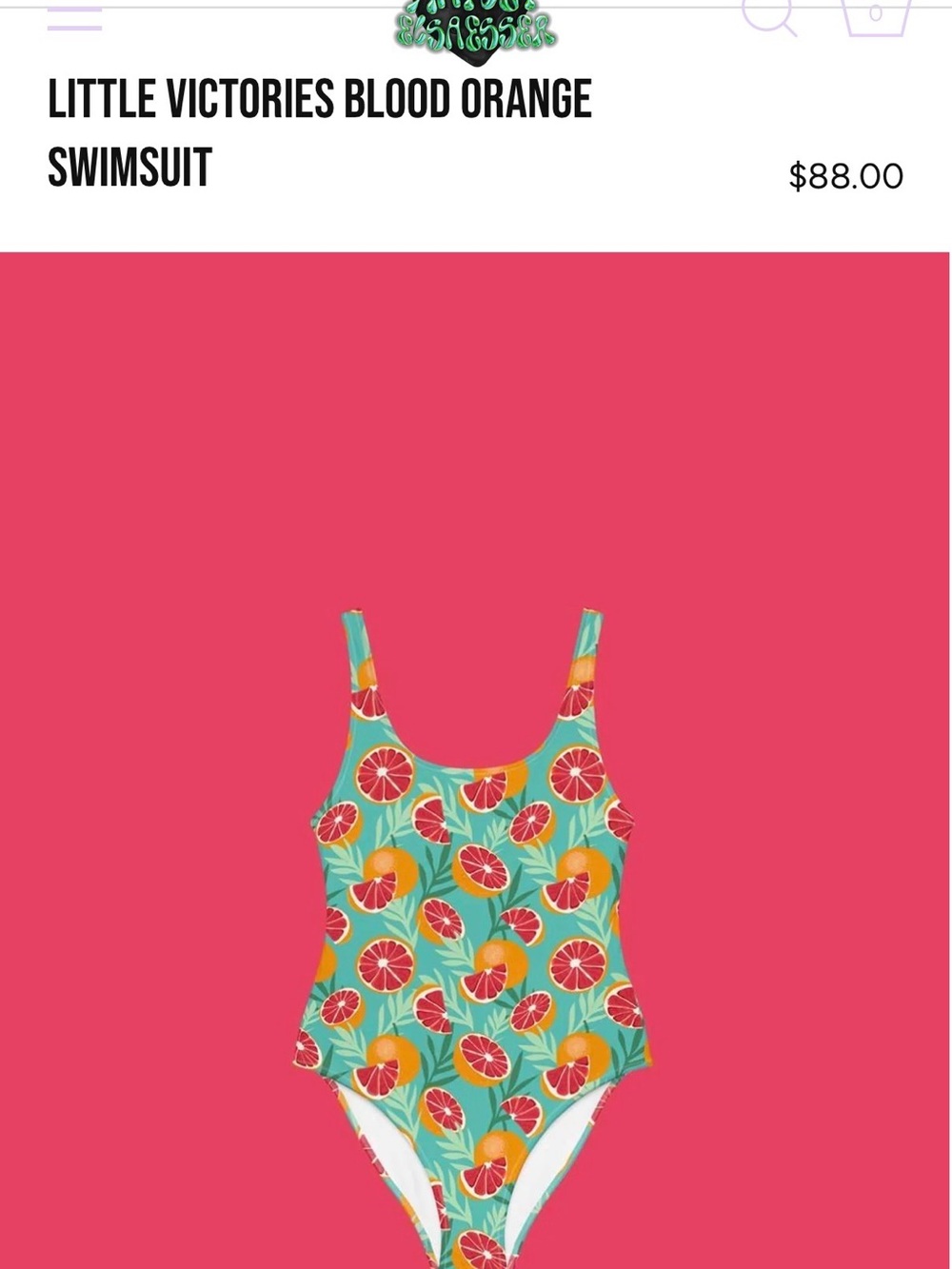 Hayley Elsaesser - Little Victories Blood Orange One-piece Swimsuit
